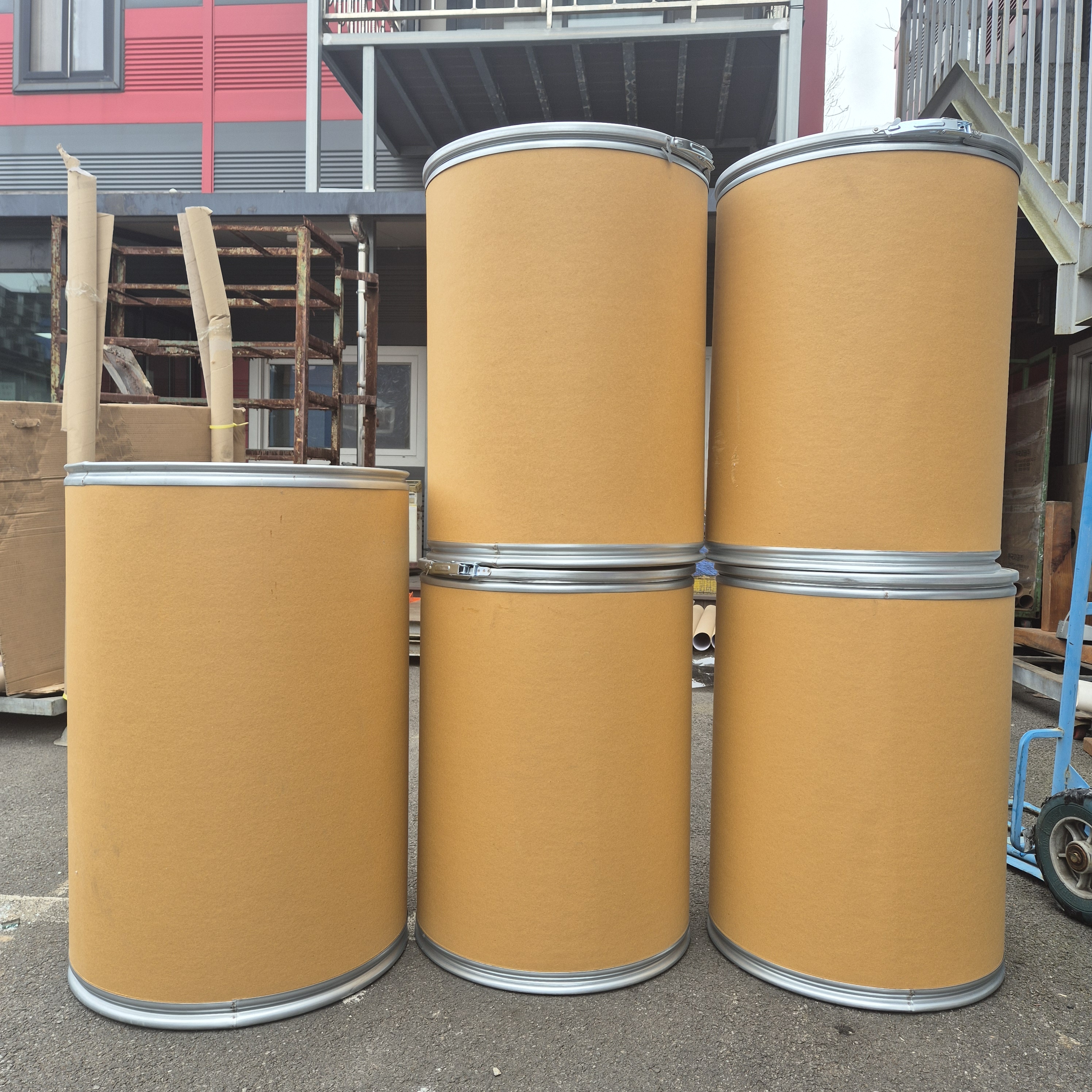 종이드럼통 내경510mm 길이700mm 쌀통 인테리어 하이바드럼통 원두통 대형지관통
